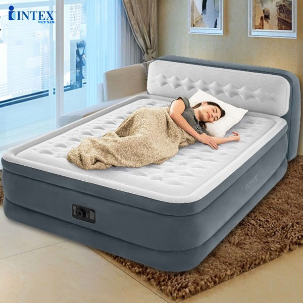 Giường hơi tự phồng công nghệ mới có đầu giường INTEX 64448